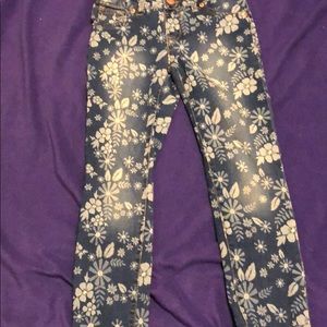 cat and jack floral jeggings